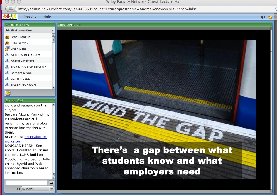 From Wiley Faculty Network's March 1 Webinar